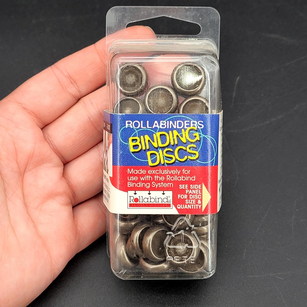 Rollabind Binding Discs, Small, Metallic Finish, 48 Pack - complete